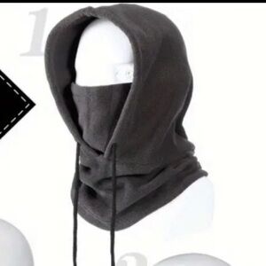 Fleece Men’s Balaclava with Drawstring